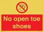 PP16769: No Open toe shoes