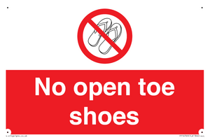 PP16769: No Open toe shoes