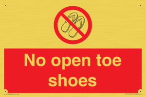 PP16769: No Open toe shoes