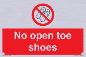 PP16769: No Open toe shoes