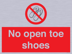 PP16769: No Open toe shoes