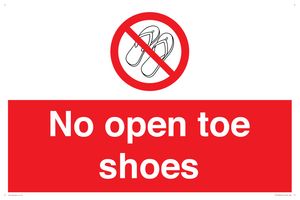 PP16769: No Open toe shoes