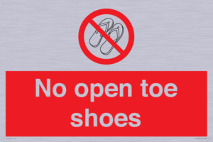 PP16769: No Open toe shoes