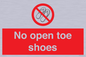 PP16769: No Open toe shoes