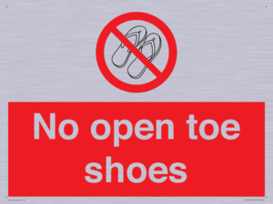 PP16769: No Open toe shoes