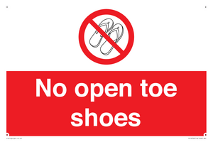PP16769: No Open toe shoes