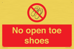 PP16769: No Open toe shoes