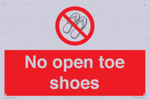 PP16769: No Open toe shoes