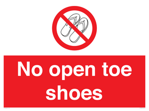 PP16769: No Open toe shoes