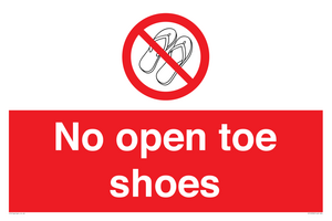 PP16769: No Open toe shoes