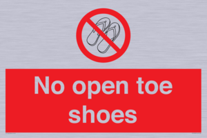 PP16769: No Open toe shoes
