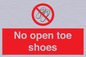 PP16769: No Open toe shoes