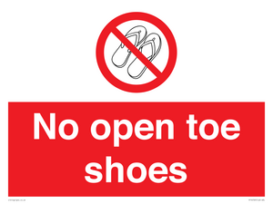 PP16769: No Open toe shoes