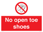 PP16769: No Open toe shoes