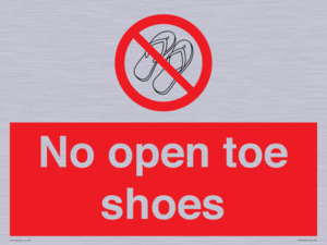PP16769: No Open toe shoes