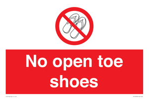 PP16769: No Open toe shoes