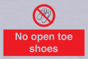PP16769: No Open toe shoes