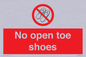PP16769: No Open toe shoes