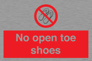 PP16769: No Open toe shoes