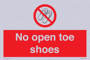 PP16769: No Open toe shoes