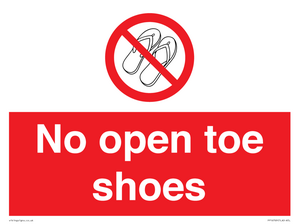 PP16769: No Open toe shoes