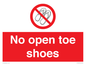 PP16769: No Open toe shoes