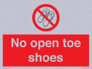 PP16769: No Open toe shoes