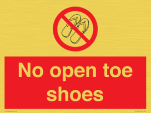 PP16769: No Open toe shoes