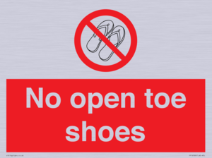 PP16769: No Open toe shoes