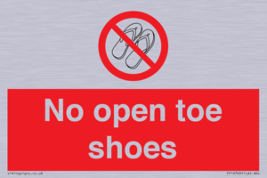 PP16769: No Open toe shoes