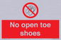 PP16769: No Open toe shoes