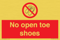 PP16769: No Open toe shoes