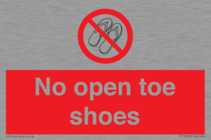 PP16769: No Open toe shoes