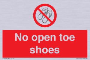 PP16769: No Open toe shoes