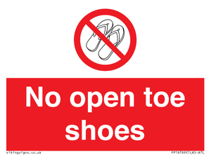 PP16769: No Open toe shoes