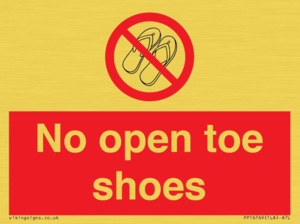 PP16769: No Open toe shoes
