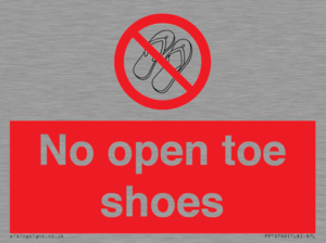 PP16769: No Open toe shoes