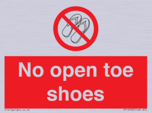 PP16769: No Open toe shoes