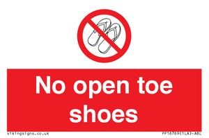 PP16769: No Open toe shoes