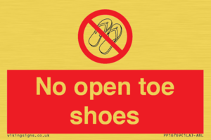 PP16769: No Open toe shoes