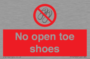 PP16769: No Open toe shoes