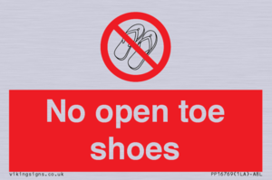 PP16769: No Open toe shoes