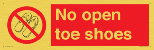 PP16769: No Open toe shoes