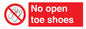 PP16769: No Open toe shoes