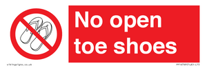 PP16769: No Open toe shoes