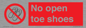 PP16769: No Open toe shoes