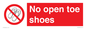 PP16769: No Open toe shoes