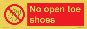 PP16769: No Open toe shoes