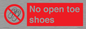 PP16769: No Open toe shoes