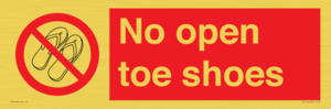 PP16769: No Open toe shoes